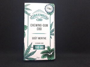 Chewing-gums au CBD 20mg goût Menthe