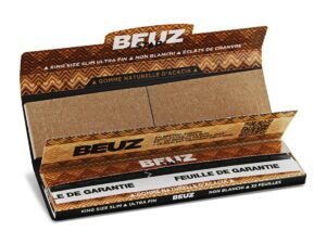 Feuilles slim Beuz Star non blanchi avec éclats de chanvre plus filtres