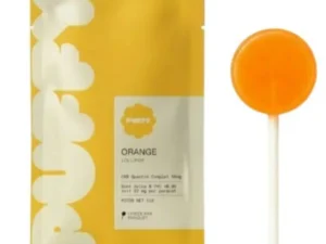 Sucette THC puffy orange