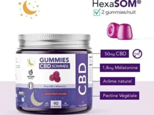 Bonbons sommeil, CBD melatonine Hexa3
